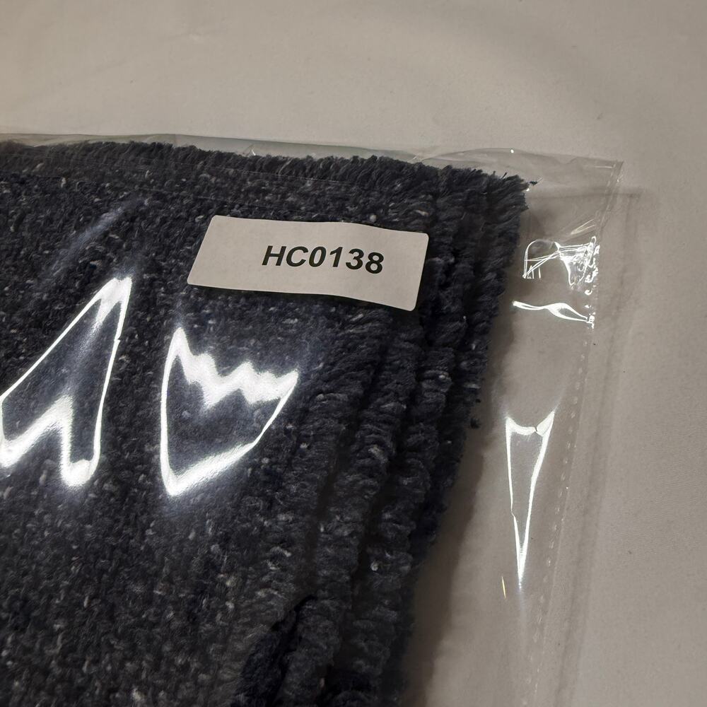 Classic Blue Heathered Fringe Tweed Placemats Set of 4‎ Urban Metro Minimalist - Picture 5 of 5